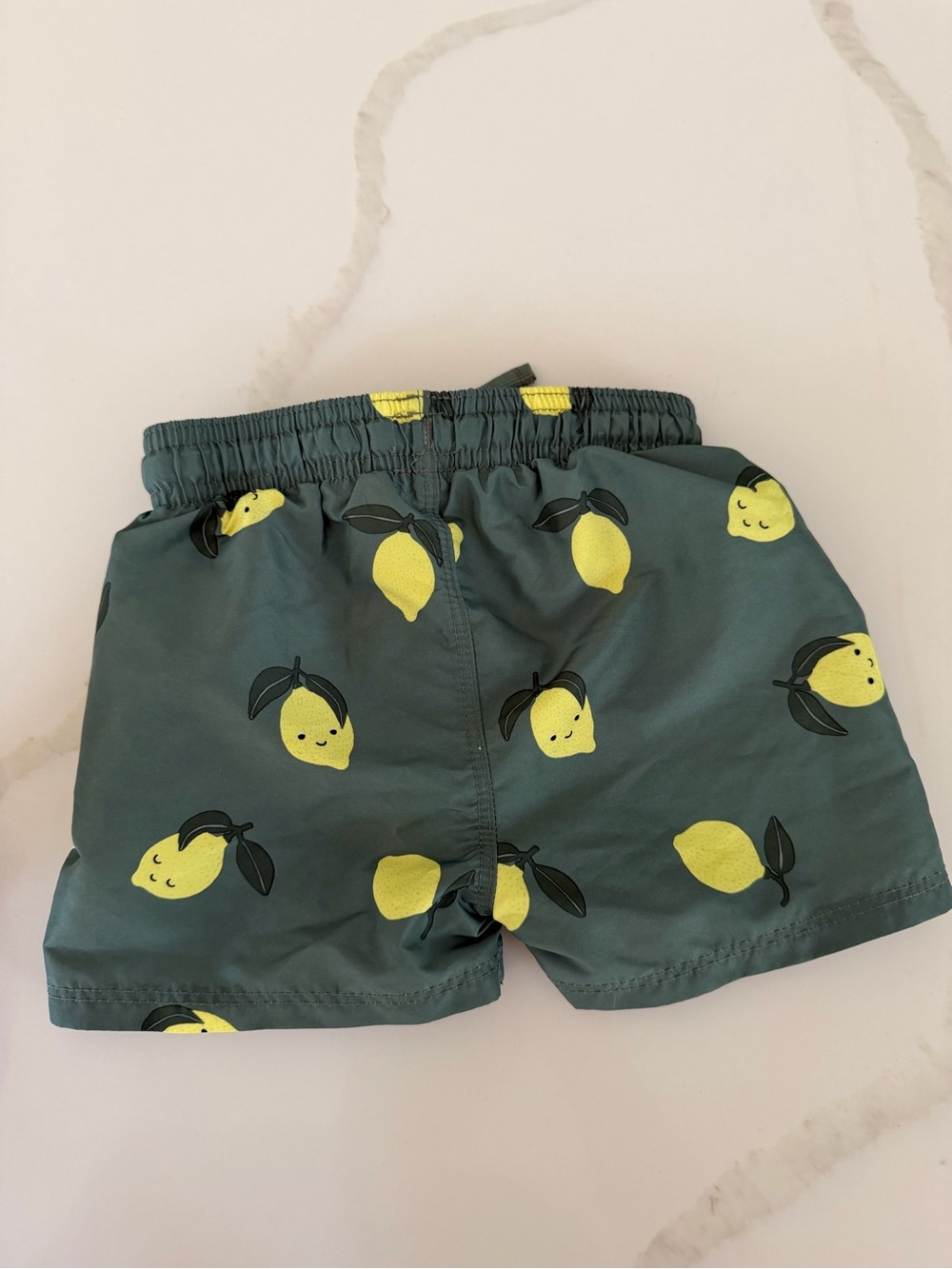 H&M Green Shorts with Yellow Lemon Print - Picture 3 of 3